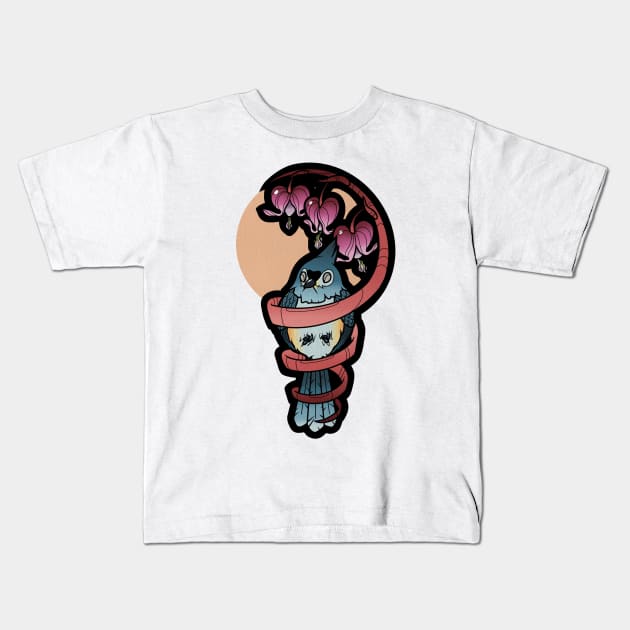 titmouse Kids T-Shirt by weirdesigns